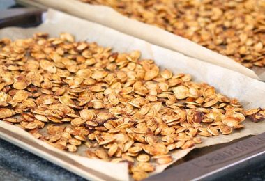 drying pumpkin seeds in the oven