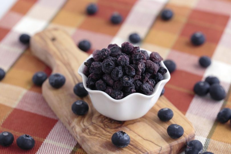 storing dried blueberries
