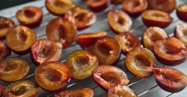drying plums in the oven