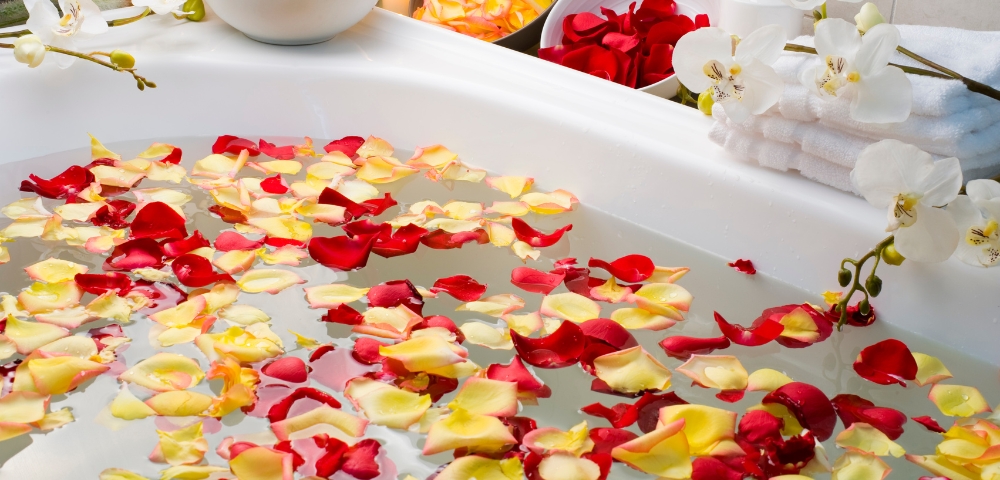 how to dry rose petals for bath tubs